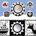 Soft Baby Books - High Contrast Black & White Touch & Feel Crinkle Cloth Books for Infants & Toddlers, Baby Girl & Boy . 