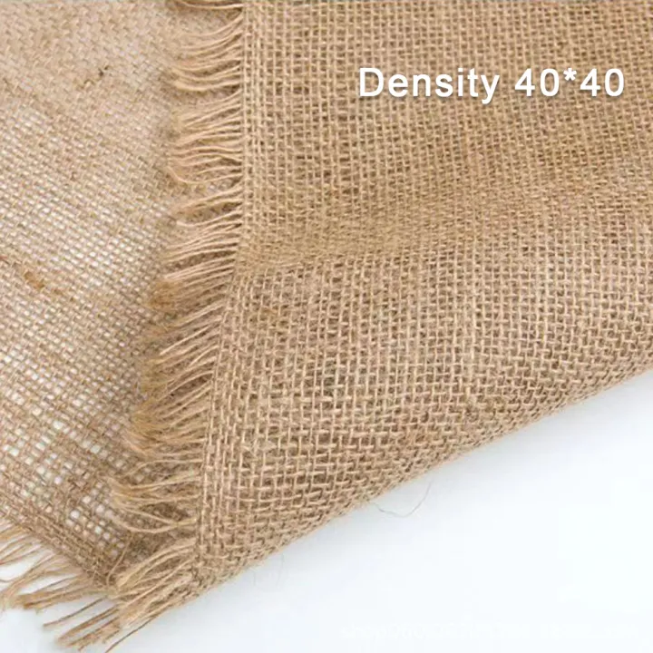 63"%20Wide%20Density%2040*40%20Natural%20Jute%20Burlap%20Fabric%20Woven%20Hessian%20Vintage%20Cloth%20Garden%20Sack%20Upholstery%20Craft%20DIY%20By%20The%20Half%20Meter%20-%20Image%207