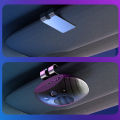 V5.3 Bluetooth Speaker Handsfree Car Kit Sun Visor Clip Wireless Audio Receiver Connect Support Two Mobile Phones.