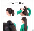 Straight catcher hair extension for girls, ponytail hair extension. 