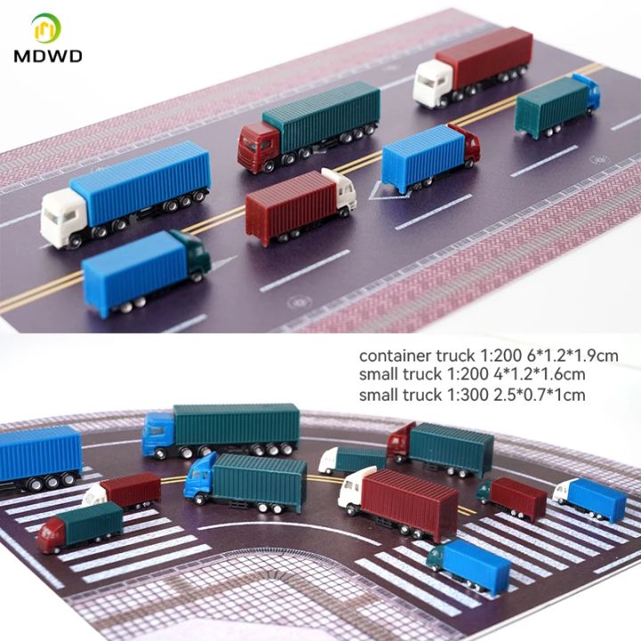 2pcs%201/200%201/300%20Scale%20Plastic%20Model%20Truck%20For%20Architecture%20Building%20Diorama%20Kits%20Toy%20-%20Image%202