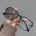 Photochromic Anti Radiation large frame Glasses Shades For Woman/Man Transition Eyeglasses Replaceable Lens. 