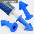 3pcs Multi-functional Silicone Sealant Nozzle Scraper Floor Caulking Tools Silicone Sealant Nozzles Kit Home Improvement Set A. 