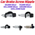 Universal Car Brake Bleeder Screw Nipple Multi-size Car Motorcycle Brake Pump Caliper Bleed Screw Nipple Easy Operation Parts. 