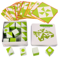 Wooden 3D Puzzles Game Geometric Shape Logic Thinking Educational Toy for Kids Early Learning Intellectual Children's . 
