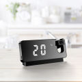 Multi-function Projection Electronic Clock Luminous Silent Alarm Clock Student Bedside Table Clock Home Desktop Decoration. 