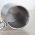220/300ml Camping Travel Stainless Steel Cup Carabiner Hook Handle Picnic Water Mug Outdoor Travel Hike Cup Portable Mug. 