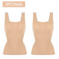 1/2 PCS Shapewear Tummy Control Tank Top Compression Tanks for Women Square Neck Seam-free Body Shaper Camisole Cami Tops. 