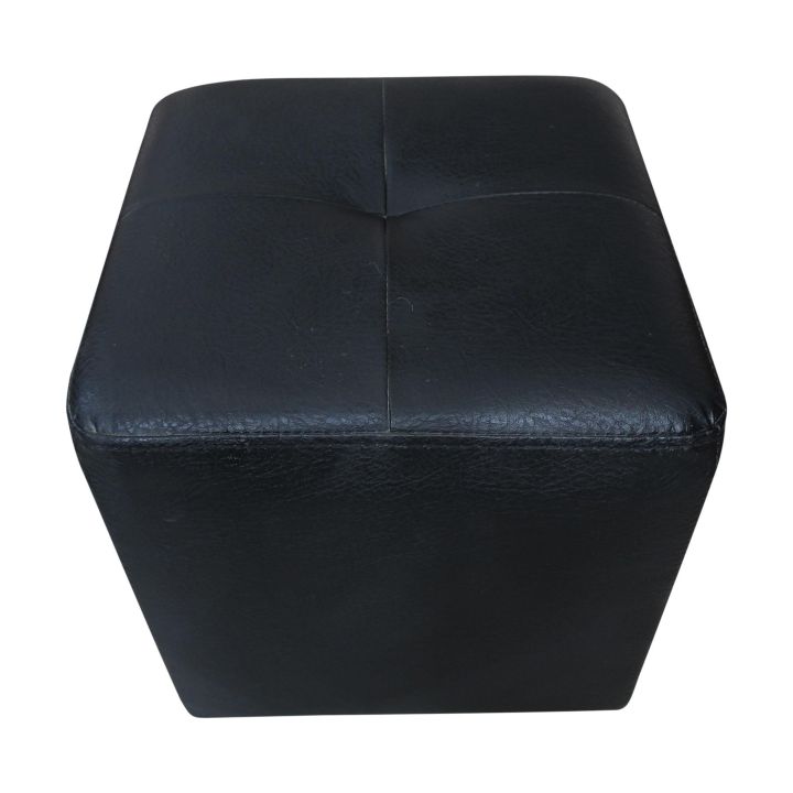 Square%20Shape%20Rexin%20Coated%20Puff%20Stool%20-%20Black%20-%20Image%203