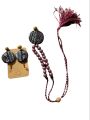 Handmade terracotta jewellery made from clay. 