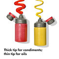 3/6oz Leak-proof Squeeze Bottle With Scale Kitchen Salad Sauce Set Portable Squeeze Oil Bottle Spicy Container Outdoor Picnic. 