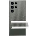 Samsung Galaxy S24 Ultra Carbon Fiber Transparent Back Sheet with Edges. 