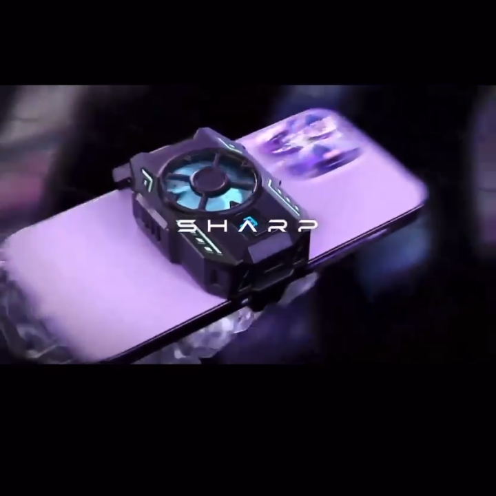 Mobile Cooling Fan Phone Cooler 3 Adjustable Modes For Gaming Temperature Display