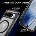 Matte Magnetic Phone Case for Google Pixel 9 Pro 8 Pro 8A PC Frame +TPU Back Cover Double Layer Toughness Protection Armor Cases.