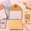 10pcs Bear Rabbit Blessing Thank Envelope Ins Cartoon Decoration Letter Paper Beautiful Cartoon Greeting Card New Year Gifts. 