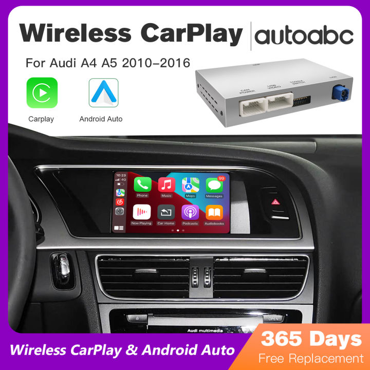 For Audi A4 B8 A5 Q5 2009-2015 Wireless CarPlay Android Auto with MMI 3G with AirPlay Mirror Link Bluetooth Navigation