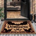 VIKAMA Halloween Carpet Bat Unwelcome Personality Carpet Door Mat Non-Slip Floor Mat Dark Series Outdoor Carpet Home Decoration.