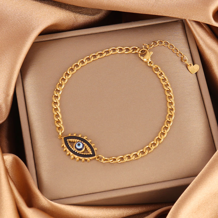 316L%20Stainless%20Steel%20Evil%20Eyes%20Chain%20Bracelet%20For%20Women%20Fashion%20Girls%20Wrist%20Chain%20Wrist%20Jewelry%20Party%20Holiday%20Gifts%20Accessories%20-%20Image%207