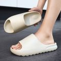 Summer Women Slippers Men Sandals Casual Beach Shoes Soft Bottom Slides Thick Platform EVA Anti-Slip Home Slippers. 