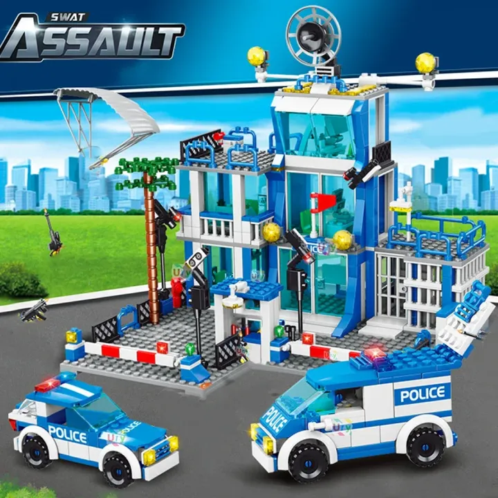 City%20police%20station%20building%20block%20group%20boy%20DIY%20car%20brick%20police%20station%20model%20building%20children's%20educational%20toy%20%20-%20Image%202