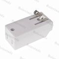 3 in 1 American Standard Power Plug Adapter US 2 Pins Male To Female NEMA 1-15R US 2 Pin To 3 pins Socket.