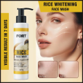 FORT Rice Whitening Facewash | Face Cleaner Fade Dark Spots Whiten & purify Skin 100ml. 