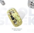 Wireless Bluetooth Transparent Mouse, Tri-Mode (BT5.1+ BT5.1+ 2.4GHz) Type C Rechargeable Mouse Silent Ultra Thin 4 DPI Adjustable.