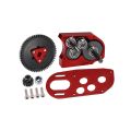 Aluminum 2Low Transmission 30% OD Gearbox with Delrin Skid Spur Gear for 1/10 RC Crawler Capra SCX10 LCG Cheater Rigs Building.