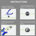 PROBEROS 100pcs 0.5g-5g Adjustable Split Shot Sinkers Fishing Weights Bass Catfish Tackle Accessories Saltwater Freshwater Pesca.
