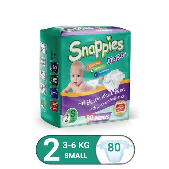 Snappies Baby Diapers Size S 2