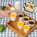 50/100PCS Disposable Small Paper Cup Tasting Cup  Perfect for Coffee Candy Juice Home Supermarket Holiday Party Activities. 