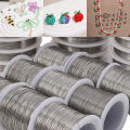 1Roll 304 Stainless Steel Wire Handmade Beading Wire, Size 0.2-0.6mm, For DIY Craft And Jewelry Making Supplies. 