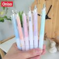 (Lift box of 12 pieces) oniso gel pen model 9191 blue ink 0.5mm pastel color changing refill manual pen dry left hand (blue gel pen). 