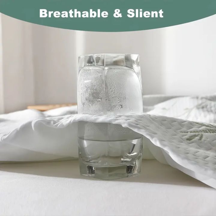 1pc%20Bamboo%20Mattress%20Protector,%20Breathable%20and%20Cooling%20Mattress%20Cover,%203D%20Air%20Fabric%20Fitted%20Bed%20Sheet%2090/140/160cm%20size%20-%20Image%206