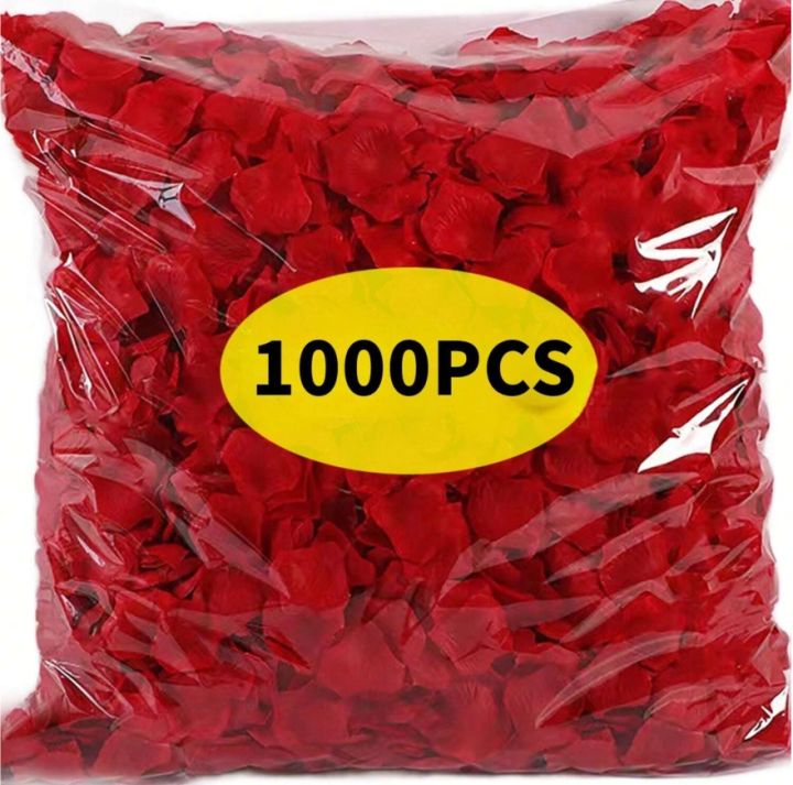 1000PCS Non-woven fabric simulates rose petals, which is very suitable for Valentine's Day and especially for proposal parties.