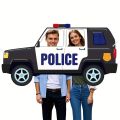 Police Party Decorations Police Car Photo Prop Selfie Banner Policeman Backdrop Banner for Baby Shower Birthday Decorations.