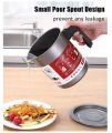 1.4L Stainless Steel Oil Strainer Pot Container Jug Storage Can With Filter Cooking Oil Pot. 