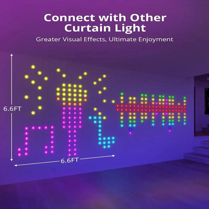 Programmable%20Bluetooth%20Smart%20LED%20Curtain%20String%20Light%20DIY%20Text%20Photo%20Display%20RGB+IC%20String%20Light%20Indoor%20Decoration%20400LED%20-%20Image%205