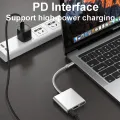 3 IN 1 USB C HUB TYPE-C to HDMI Adapter TYPE C Extension Cable USB 3.0 Converter HDMI-compatible Adapter for PC Laptop Macbook. 