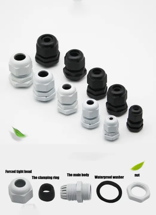 10Pcs%20Waterproof%20Cable%20Gland%20Cable%20Entry%20IP68%20PG7%20for%203-6.5mm%20PG9%20PG11%20PG13.5%20PG16%20PG19/21%20White%20Black%20Nylon%20Plastic%20Connector%20-%20Image%205