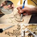 Wood Burning Kit Woodburning Tool with Soldering Iron 54 PCS Woodburner Temperature Adjustable with Soldering Iron Set Pyrography Wood Burning Pen (75 PCS). 