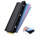 JEYI M.2 2280 SSD Heatsink Support PS5 PC, NVME NGFF 2280 SSD Double-Sided Heat Sink Cooling with Thermal Silicone Pads Cooler.