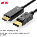 Dp To Hdmi Cable 1.8m 4k HD Adapter Cable Computer Monitor Cable Converts Large Dp To Hdmi. 