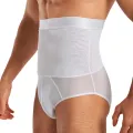Men Tummy Control Compression Panties Body Shaper High Waist Trainer Slimming Underwear Shapewear Belly Girdle Brief Butt Lifter. 
