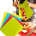 4 Pack Food-grade Flexible Plastic Sticky Cutting Board Non slip Cutting Board Easy To Clean Outdoor Portable Fruit Cutting Mat. 