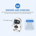 939A Pocket Robot Talking Interactive Dialogue Voice Recognition Record Singing Dancing Telling Story Mini Robot Toy. 