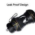Silicone Fold Water Bottle Cups Outdoor Sports Basketball Style Leakproof Portable Sports Water Kettle. 