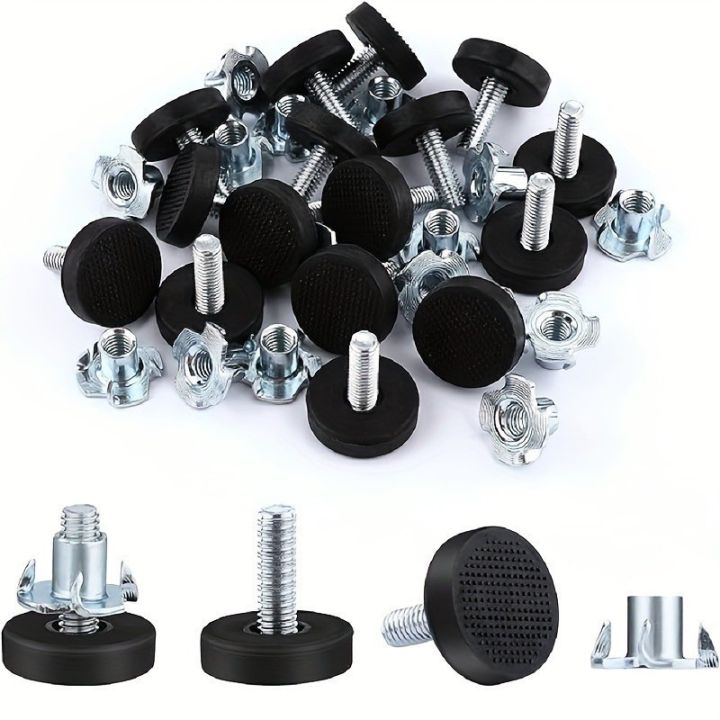 4%20pcs%20Furniture%20Leveling%20Feet%20%7C%20M6%20Thread,%20Tool-Free%20Install,%20Anti-Slip,%20Heavy-Duty,%20Height%20Adjustable,%20T-Nut%20%7C%20For:%20Home%20-%20Image%206