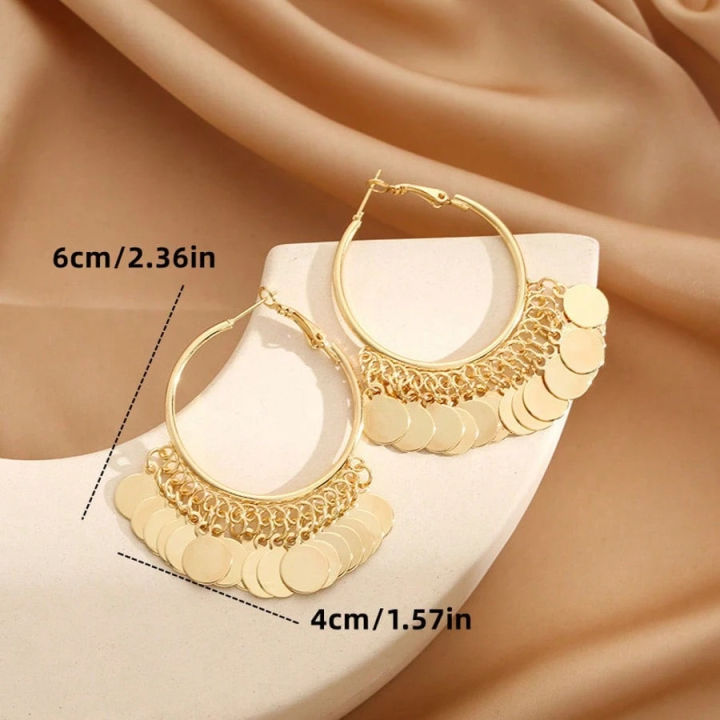1Pair%20Hot%20Sale%20Disc%20Charm%20Earrings%20Fashion%20Gemetric%20Round%20Pendant%20Large%20Circle%20Hoop%20Earring%20for%20women%20%20Look%20-%20Image%206