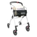 Kmina Folding Rollator Walker for Elders – Lightweight 4-Wheeled Mobility Walker with Tray, Indoor Rollator for Seniors, Compact Walking Frame with Wheels, Foldable Zimmer Frame, Supportive Walker for Elderly Assistance at Home, Portable and Sturdy. 